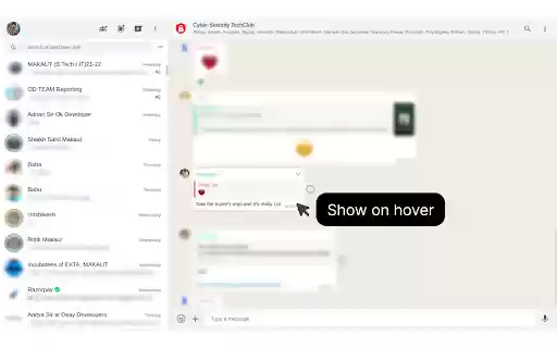 Whatsapp Blur from Chrome web store to be run with OffiDocs Chromium online Whatsapp Blur from Chrome web store to be run with OffiDocs Chromium online