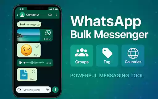 WhatsApp™ Bulk Message Sender ExtBoost  from Chrome web store to be run with OffiDocs Chromium online