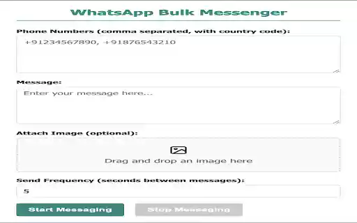 WhatsApp Bulk Messenger from Chrome web store to be run with OffiDocs Chromium online WhatsApp Bulk Messenger from Chrome web store to be run with OffiDocs Chromium online