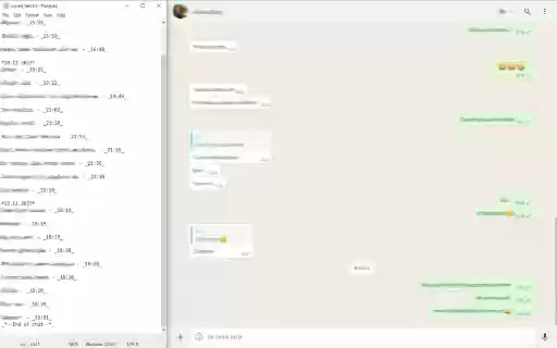 Whatsapp Chat Text Copier Extension  from Chrome web store to be run with OffiDocs Chromium online