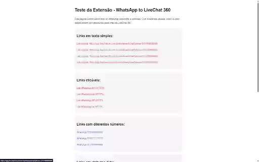 WhatsApp to LiveChat360 Link Replacer from Chrome web store to be run with OffiDocs Chromium online WhatsApp to LiveChat360 Link Replacer from Chrome web store to be run with OffiDocs Chromium online