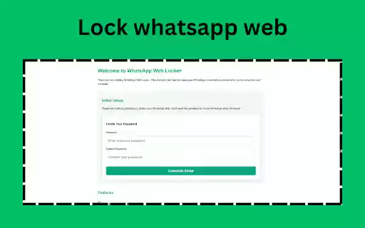 WhatsApp Web Locker  from Chrome web store to be run with OffiDocs Chromium online