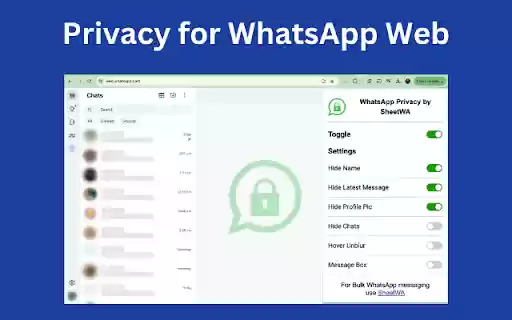 WhatsApp Web Privacy Extension by SheetWA  from Chrome web store to be run with OffiDocs Chromium online
