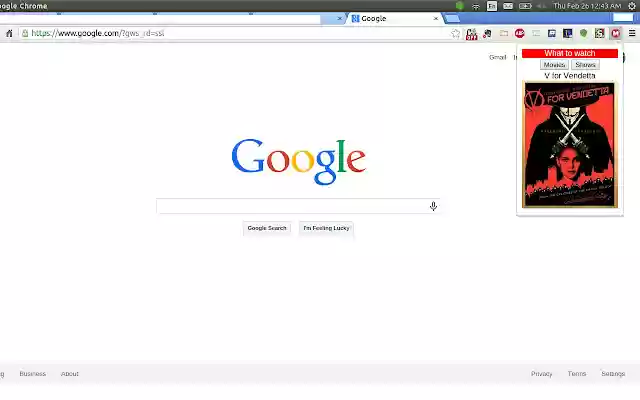 What Should I Watch  from Chrome web store to be run with OffiDocs Chromium online