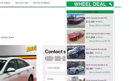 WheelDeal Deals on Wheels  from Chrome web store to be run with OffiDocs Chromium online