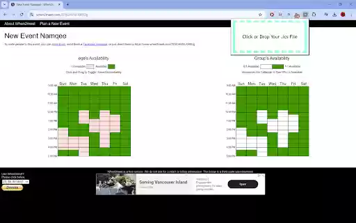 When2Meet Filler  from Chrome web store to be run with OffiDocs Chromium online