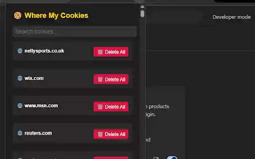 Where My Cookies  from Chrome web store to be run with OffiDocs Chromium online