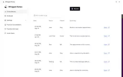 Whippet Notes from Chrome web store to be run with OffiDocs Chromium online Whippet Notes from Chrome web store to be run with OffiDocs Chromium online