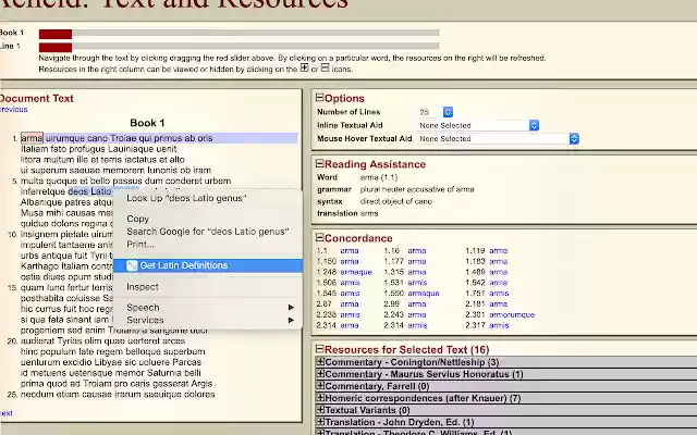 Whitakers Words Helper  from Chrome web store to be run with OffiDocs Chromium online