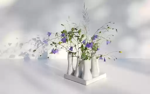 White flower vase  from Chrome web store to be run with OffiDocs Chromium online