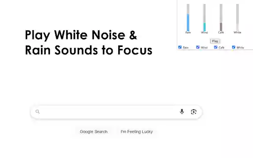 White Noise Sound App  from Chrome web store to be run with OffiDocs Chromium online