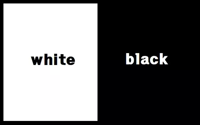 whiteORblack  from Chrome web store to be run with OffiDocs Chromium online