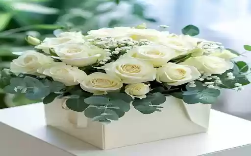 White rose basket wallpaper  from Chrome web store to be run with OffiDocs Chromium online