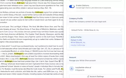 White Shoe Co Counsel from Chrome web store to be run with OffiDocs Chromium online White Shoe Co Counsel from Chrome web store to be run with OffiDocs Chromium online