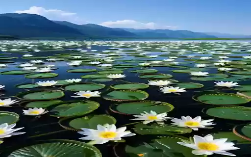 White water lily wallpaper  from Chrome web store to be run with OffiDocs Chromium online