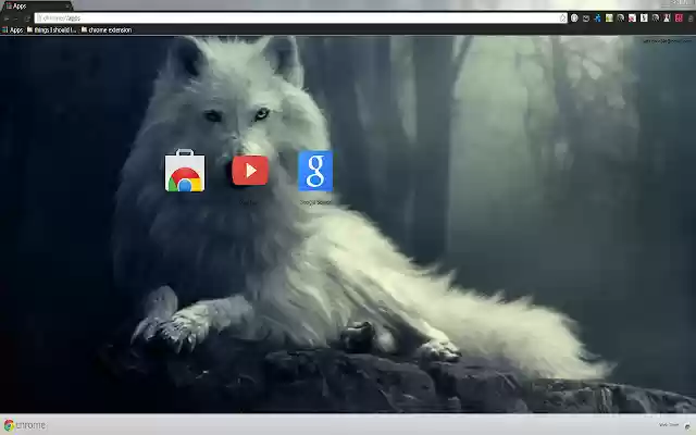 White wolf  from Chrome web store to be run with OffiDocs Chromium online