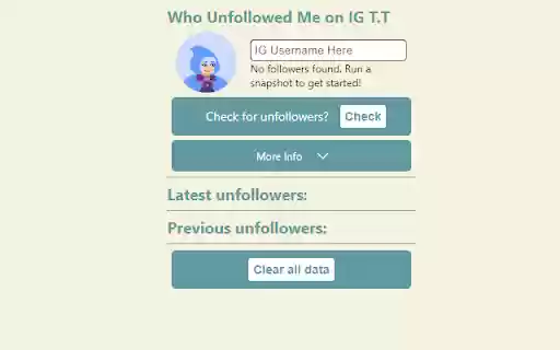 Who Unfollowed Me on IG  from Chrome web store to be run with OffiDocs Chromium online