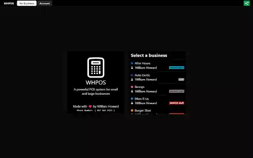 WHPOS Bridge  from Chrome web store to be run with OffiDocs Chromium online