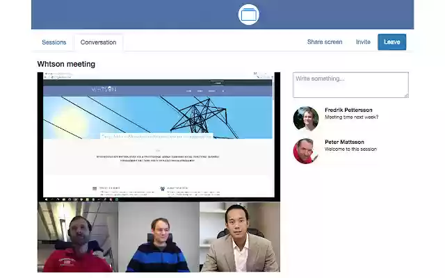 Whtson Screen Sharing from Chrome web store to be run with OffiDocs Chromium online Whtson Screen Sharing from Chrome web store to be run with OffiDocs Chromium online