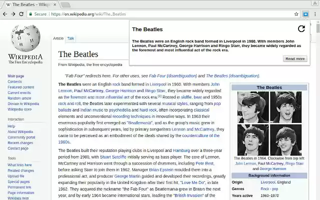 Wiki of the Day  from Chrome web store to be run with OffiDocs Chromium online