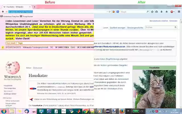 Wikipedia Ad Free  from Chrome web store to be run with OffiDocs Chromium online