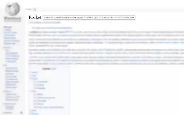 Wikipedia-Artikel-Empfehlung aus dem Chrome Web Store zur Ausführung mit OffiDocs Chromium online