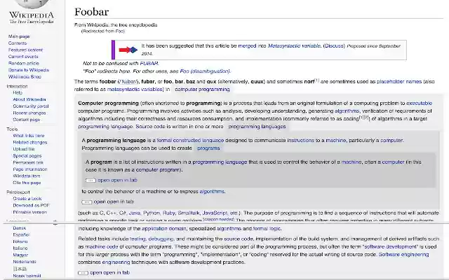 wikiqwiki  from Chrome web store to be run with OffiDocs Chromium online