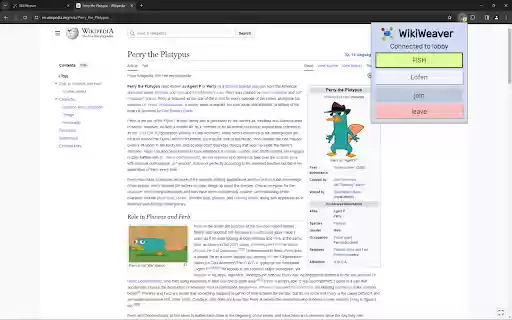 WikiWeaver  from Chrome web store to be run with OffiDocs Chromium online