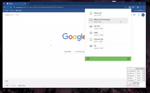 Window Resize Presetter  from Chrome web store to be run with OffiDocs Chromium online