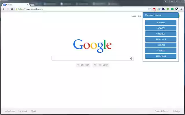 WindowResizer  from Chrome web store to be run with OffiDocs Chromium online