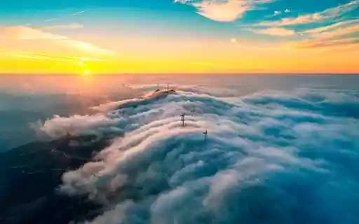 Wind Towers in the Sky  from Chrome web store to be run with OffiDocs Chromium online