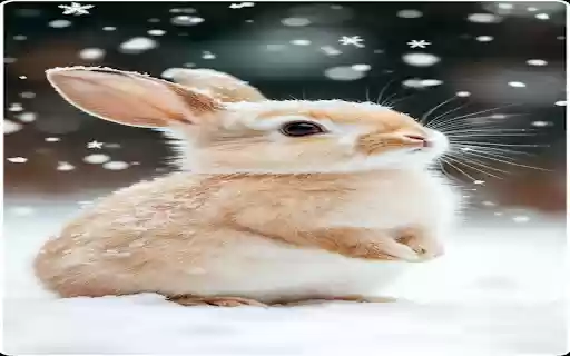 Winter bunny wallpaper  from Chrome web store to be run with OffiDocs Chromium online