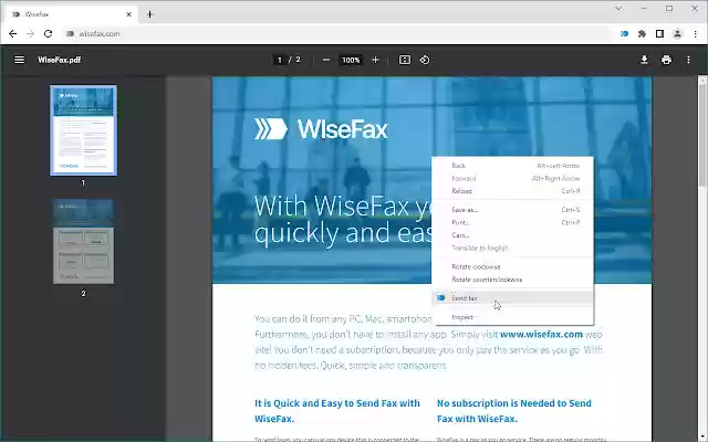 WiseFax from Chrome web store to be run with OffiDocs Chromium online WiseFax from Chrome web store to be run with OffiDocs Chromium online
