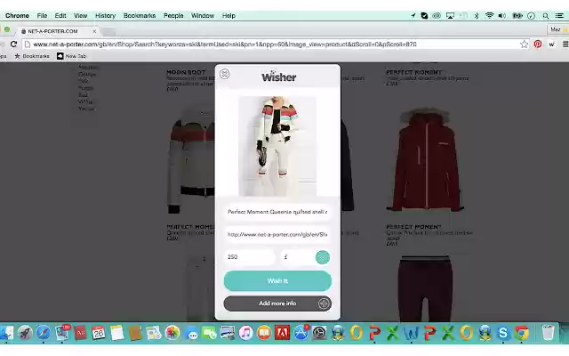 Wisher  from Chrome web store to be run with OffiDocs Chromium online