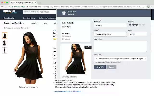 WishListo from Chrome web store to be run with OffiDocs Chromium online WishListo from Chrome web store to be run with OffiDocs Chromium online