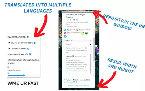 WME UR FAST  from Chrome web store to be run with OffiDocs Chromium online