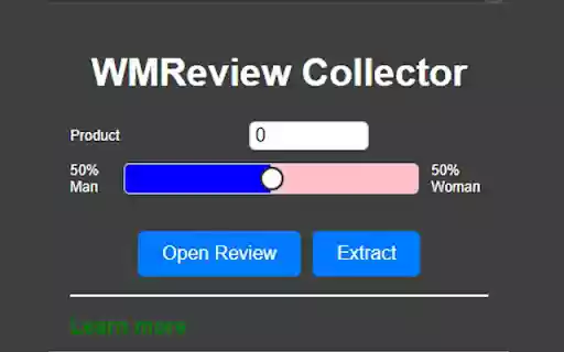 WmReview collector  from Chrome web store to be run with OffiDocs Chromium online