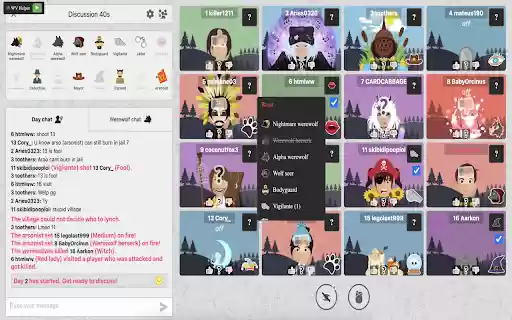 Wolvesville Overlay Role Tracker  from Chrome web store to be run with OffiDocs Chromium online
