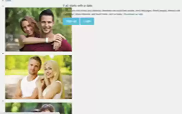 woman meets man  from Chrome web store to be run with OffiDocs Chromium online