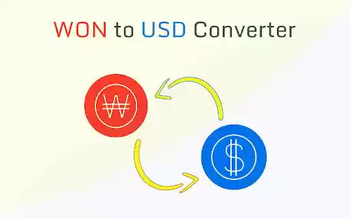 WON to USD  from Chrome web store to be run with OffiDocs Chromium online