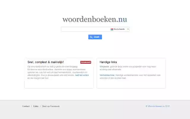 Woordenboeken.nu  from Chrome web store to be run with OffiDocs Chromium online