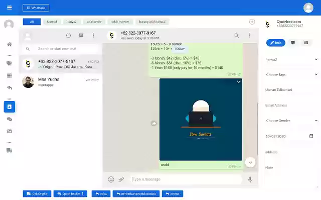 WooWa Crm from Chrome web store to be run with OffiDocs Chromium online WooWa Crm from Chrome web store to be run with OffiDocs Chromium online