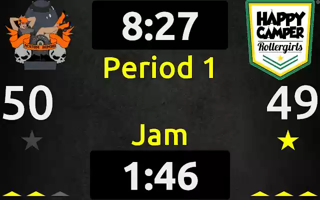 Woozle Roller Derby Scoreboard  from Chrome web store to be run with OffiDocs Chromium online