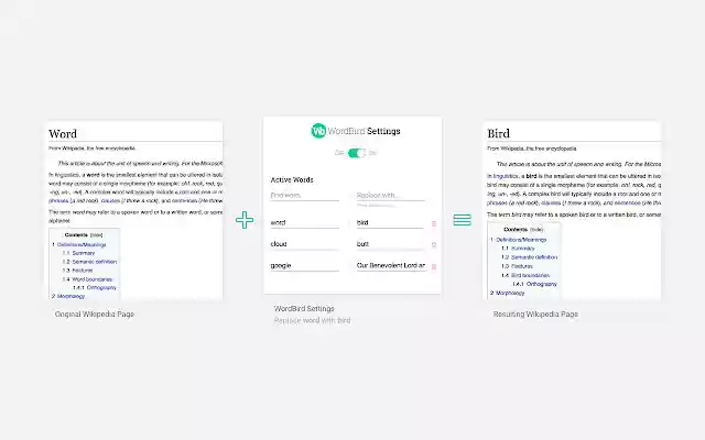 WordBird  from Chrome web store to be run with OffiDocs Chromium online