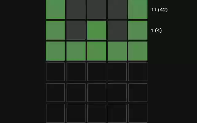 Wordle Guess Quality  from Chrome web store to be run with OffiDocs Chromium online