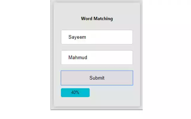 Word Matching  from Chrome web store to be run with OffiDocs Chromium online