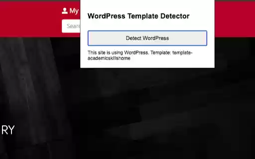 WordPress Template Detector  from Chrome web store to be run with OffiDocs Chromium online