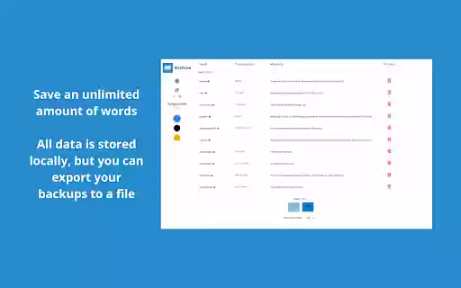 WordSave Free English Dictionary  from Chrome web store to be run with OffiDocs Chromium online