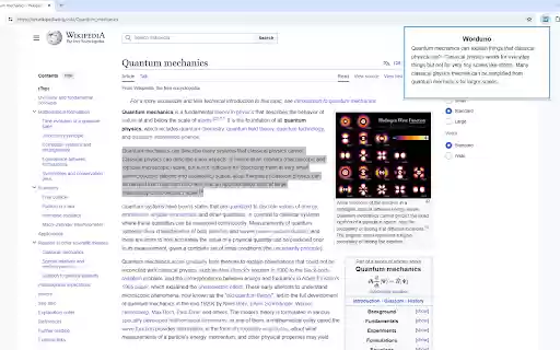Worduno: Text Simplifier  from Chrome web store to be run with OffiDocs Chromium online
