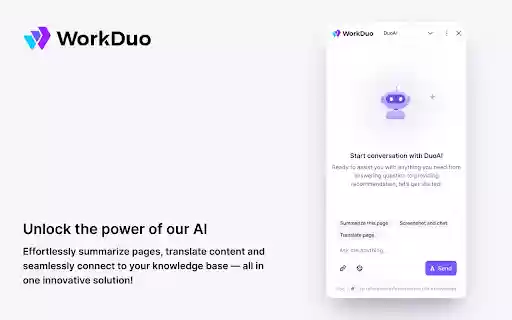 WorkDuo AI  from Chrome web store to be run with OffiDocs Chromium online